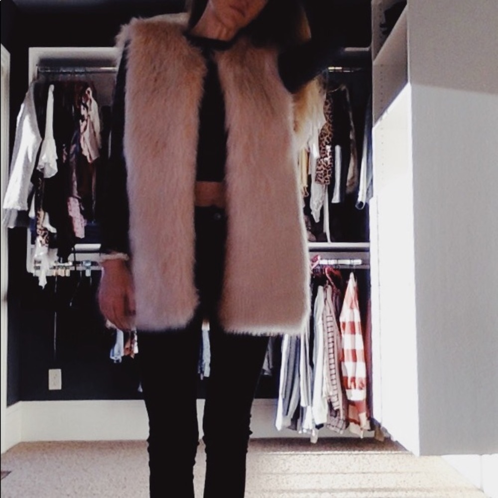 faux fur vest